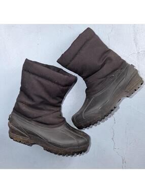 Men's Thinsulate Winter Snow Boots Waterproof US Size 8 Rubber Mesh VTG Ye